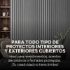 Copia - Wpc Revestimiento Simil Madera Lambrin 2.90x16.7 Gris Oscuro Gris Oscuro
