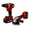 Kit Profesional de Taladro 13mm + Amoladora con 2 Baterias