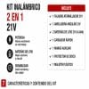 Kit Profesional de Taladro 13mm + Amoladora con 2 Baterias