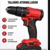Kit de Taladro 13mm + Llave de impacto con 2 Baterias, Cargador y Maletin