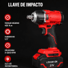 Kit de Taladro 13mm + Llave de impacto con 2 Baterias, Cargador y Maletin