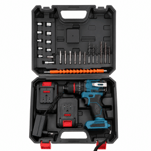 Taladro 10mm con 2 Baterias Percutor, Cargador y Maletin
