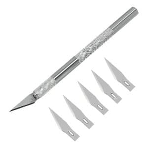Trincheta Profesional De Aluminio Con 5 Cuchillas PLATEADO
