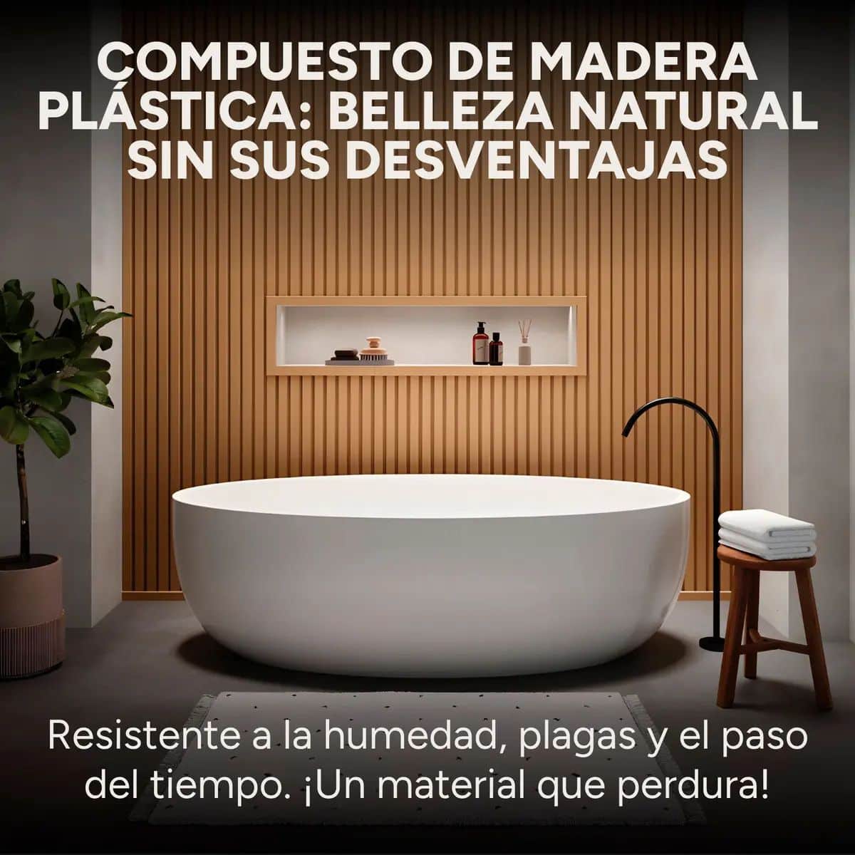 WPC Tabla Wall Panel Lambrin 290x16.7cm Marrón Madera