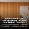 WPC Tabla Wall Panel Lambrin 290x16.7cm Marrón Madera