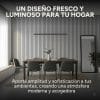 Wpc Revestimiento Simil Madera Lambrin 2.90x16.7 Gris Oscuro