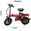 Bicicleta Eléctrica Luxor Eb9 Rodado 16'' 500w 120kg