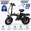 Bicicleta Eléctrica Luxor Eb9 Rodado 16'' 500w 120kg