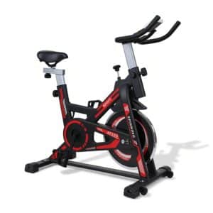 Bicicleta Spinning Profesional Ergométrica Disco 13Kg Roja