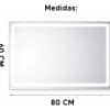 Copia - Espejo De Baño Led 60 X 80cm Led12 Desempañador
