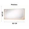 Copia - Espejo Irregular Sin Marco Cuerpo Entero Led 160x50cm