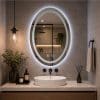 Copia - Espejo Rectangular Con Led Baño Led10 50 X 70 Cm Desempañador