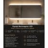 Copia - Espejo Rectangular Con Led Baño Led10 50 X 70 Cm Desempañador