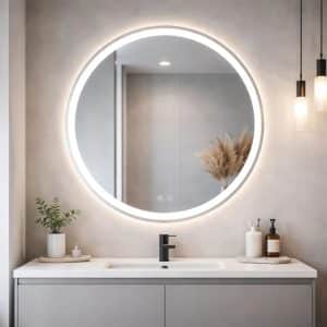 Copia - Espejo Redondo Con Luz Led Modelo Led01 60 Cm