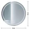 Copia - Espejo Redondo Con Luz Led Modelo Led01 60 Cm