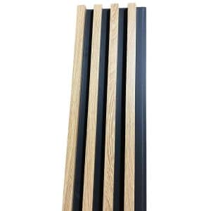 Copia - Pack X20 Wpc Simil Madera Panel Lambrin 290x16.7 Gris Oscuro - 100026-235