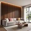 Copia - Pack X20 Wpc Simil Madera Panel Lambrin 290x16 cm Duo Negro/Marron claro MMC90