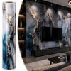 Copia - Placa Adhesiva Simil Marmol AZUL/DORADO Rollo de 1.20 x 3 Metros BS-105