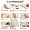 Copia - Placa Adhesiva Simil Marmol Blanco Rollo de 1.20 x 3 Metros BS-101