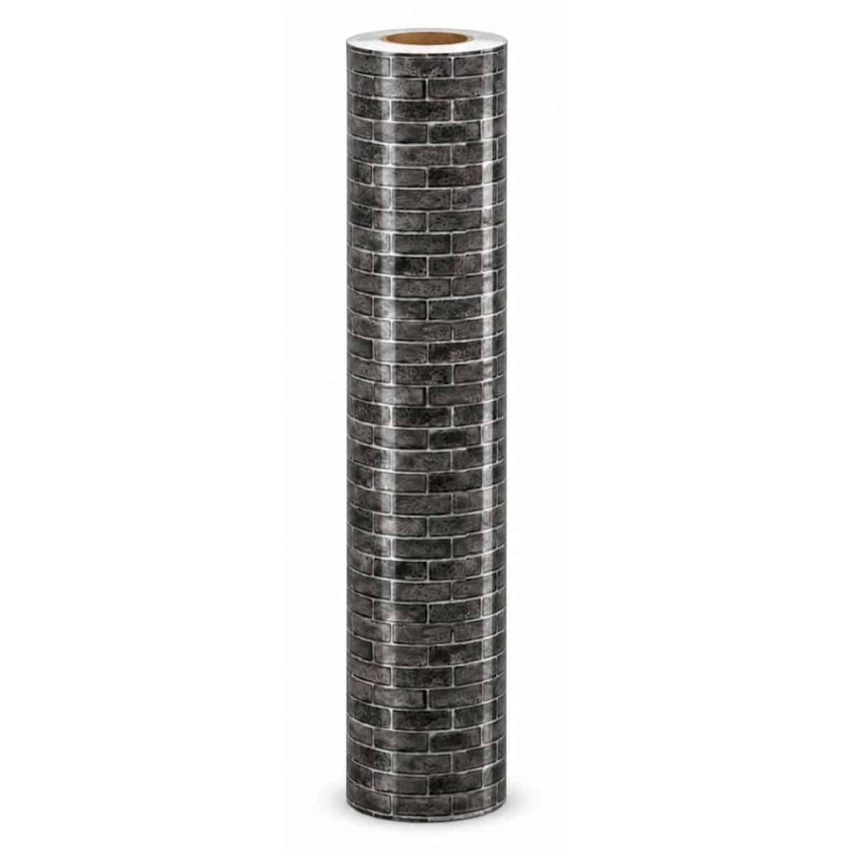 Copia - Placa Adhesiva Simil Marmol Ladrillo Gris Oscuro Rollo de 1.20 x 3 Metros BS-1683