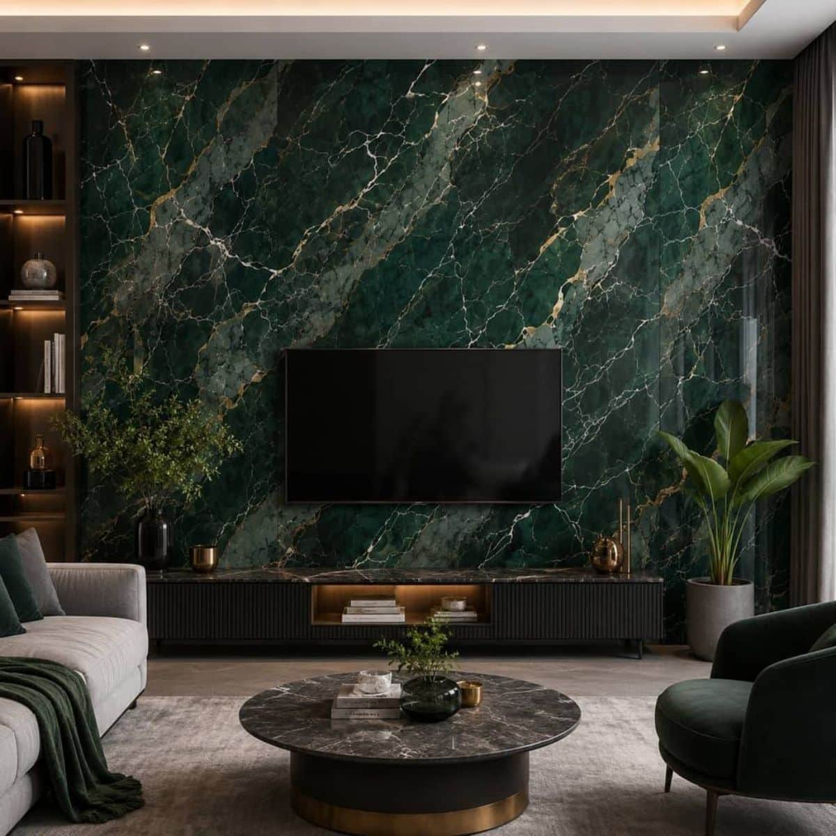 Copia - Placa Adhesiva Simil Marmol Verde Esmeralda Rollo de 1.20 x 3 Metros BS-3761