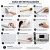 Copia - Placa Adhesiva Simil Marmol Vetas Grises Rollo de 1.20 x 3 Metros BS-37123