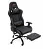 Copia - Silla Gamer Deep ergonomica con apoya pies cuero reforzado ROJA