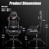Copia - Silla Gamer Deep ergonomica con apoya pies cuero reforzado ROJA