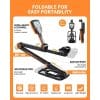 Detector De Metales Plegable Profesional Oro y Plata Naranja