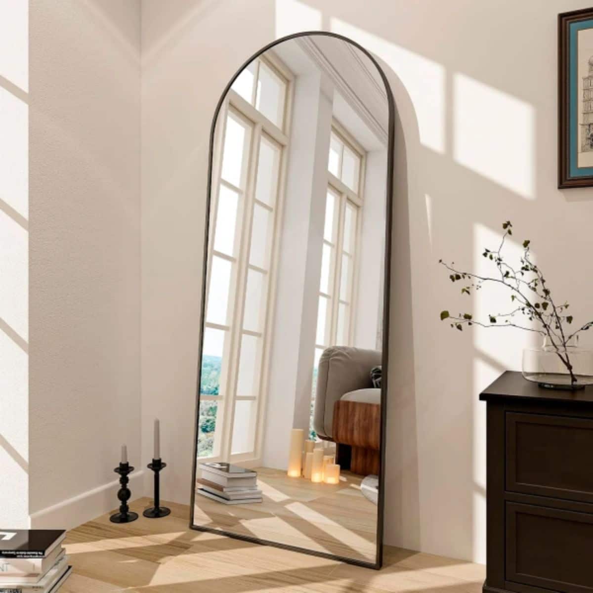 Espejo Arco De Pie Cuerpo Entero Fm04 50 X 150 Cm