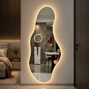 Espejo Irregular Sin Marco Cuerpo Entero Led 160x50cm