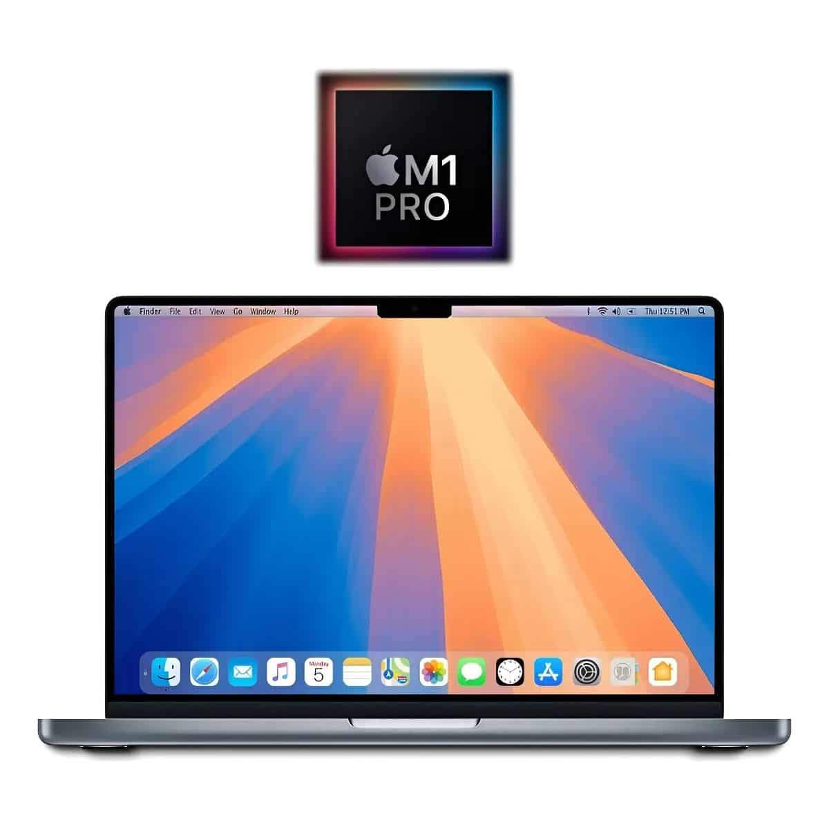 Copia - Notebook Apple Macbook Pro M1 Pro 10 CPU/16 GPU - 3.2 GHz 16GB 512GB 16" Silver - A2485 - 2021 - Reacondicionado