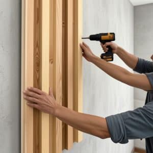 Copia - Pack X100 Wpc Simil Madera Panel Lambrin 290x16 cm Duo Negra/Marron oscuro MMC82
