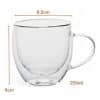 Copia - Setx6 Tazas Doble Pared De Vidrio Taza 250ml Bazar Y Cocina