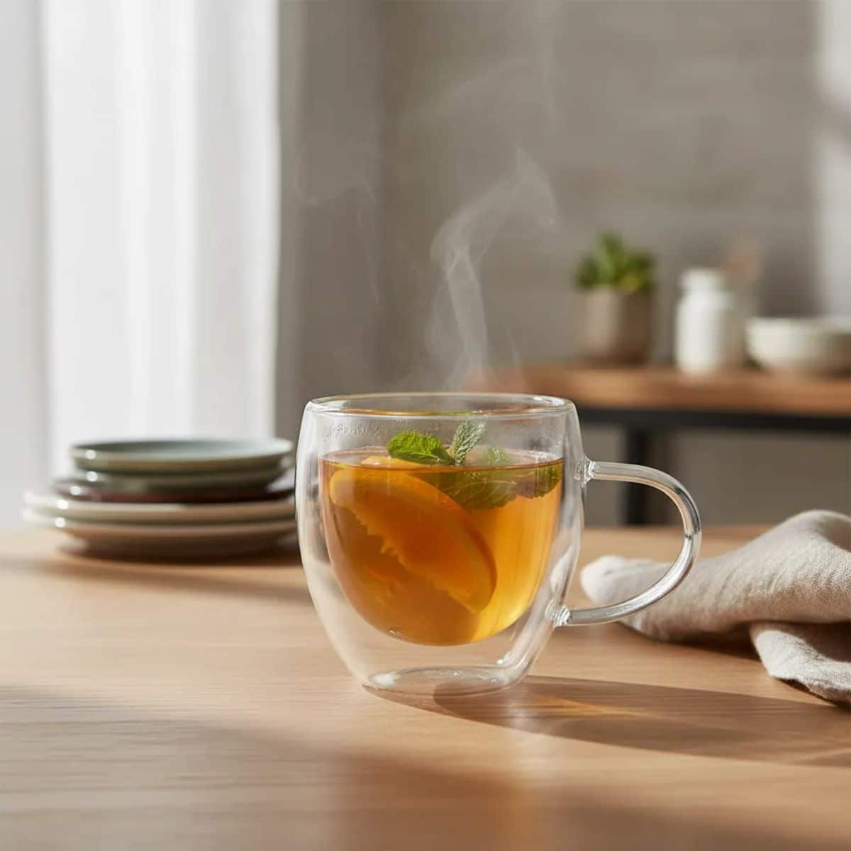Copia - Setx6 Tazas Doble Pared De Vidrio Taza 250ml Bazar Y Cocina