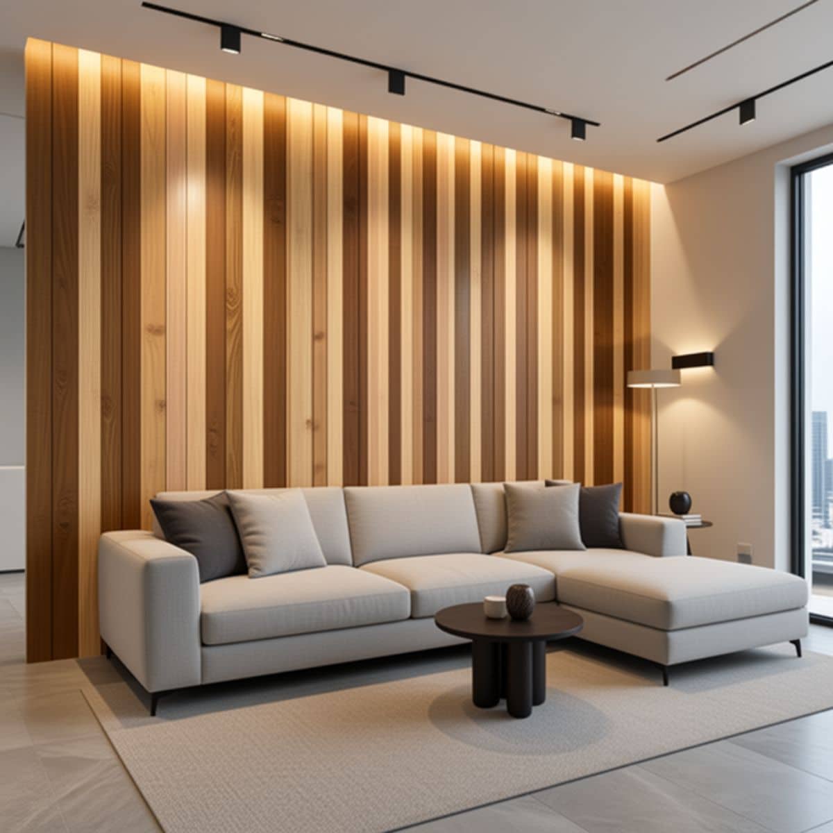Copia - Wpc Revestimiento Simil Madera Lambrin 290x16 cm Duo Marron oscuro - MMC82