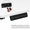 Escritorio Eléctrico Regulable Botones Programables 100cm Bl