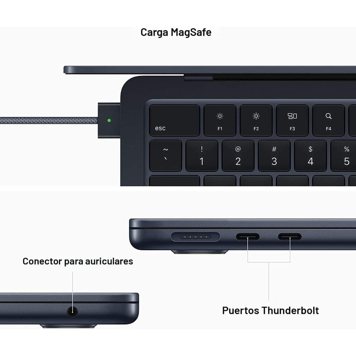 Notebook Apple Macbook Air M2 8GB 256GB 13,3 Starlight 2022