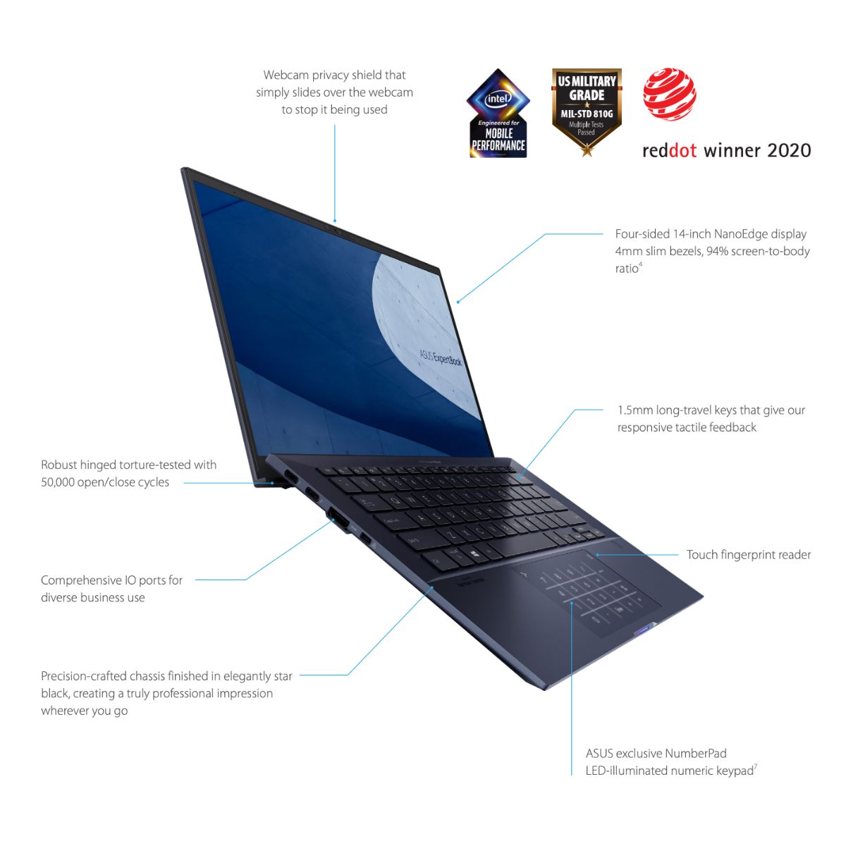 Notebook Asus ExpertBook i7-10510U 16GB 512GB 14 Win 11 Pro Notebook Asus ExpertBook i7-10510U 16GB 512GB 14 Win 11 Pro