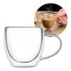 Setx6 Tazas Doble Pared De Vidrio Taza 250ml Bazar Y Cocina