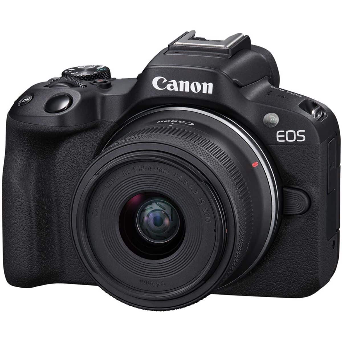 Cámara Digital Mirrorless Canon EOS R50 4K con Lente 18-45mm