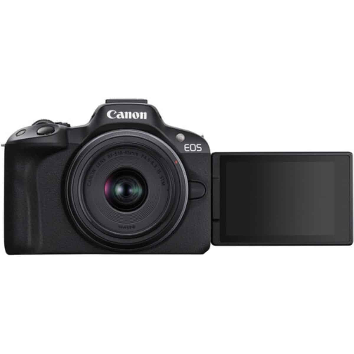 Cámara Digital Mirrorless Canon EOS R50 4K con Lente 18-45mm