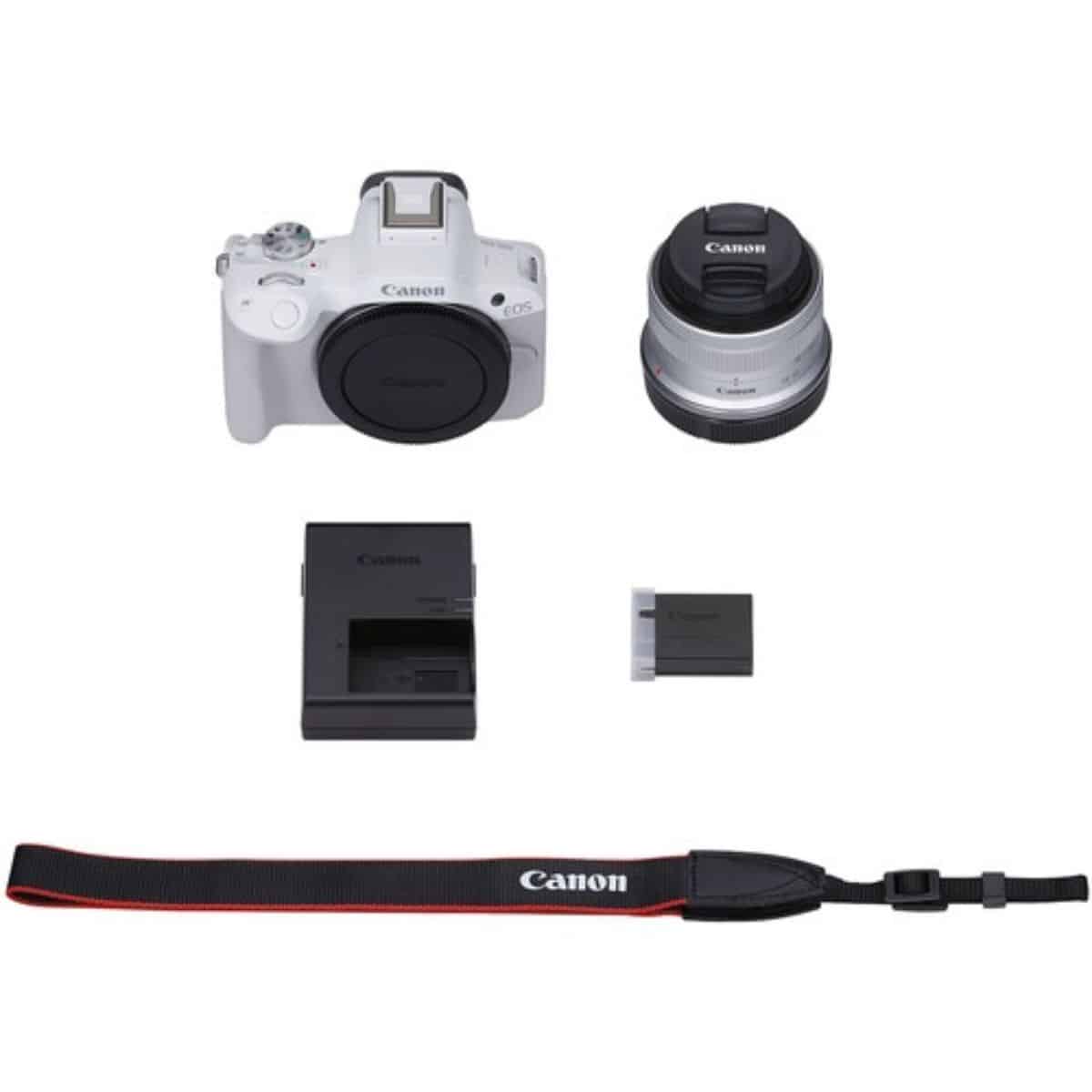 Cámara Digital Mirrorless Canon EOS R50 con Lente 18-45mm Bl