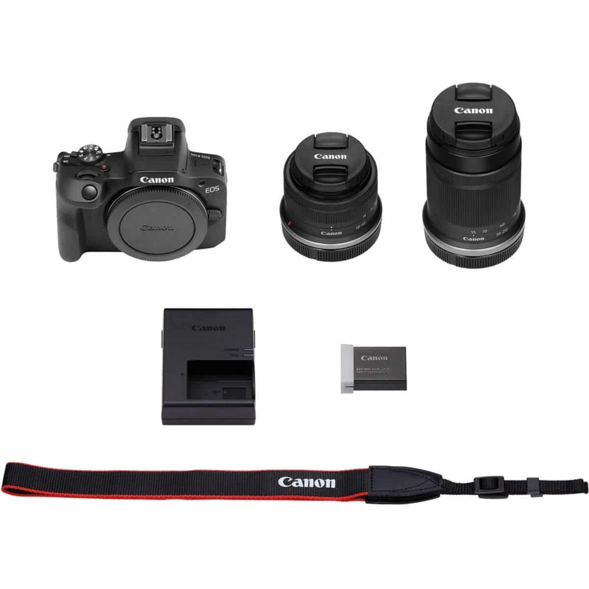 Cámara Mirrorless Canon EOS R100 con dos lentes