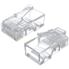 Conector RJ45 Unitek x100 unidades Cat 6 pass-through