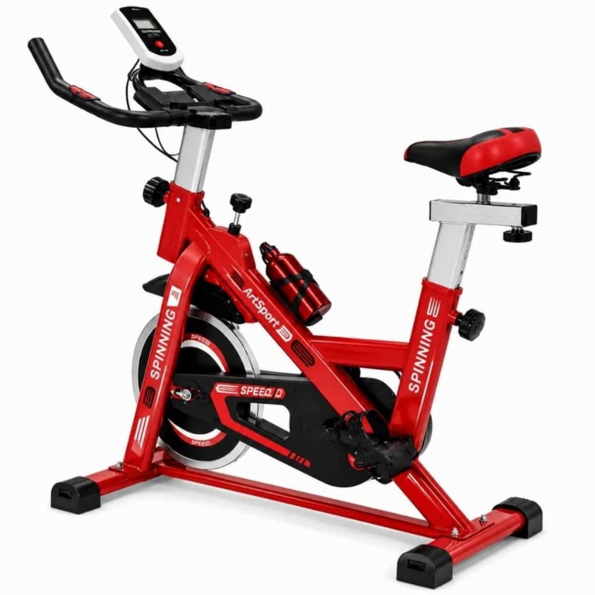 Copia - Bicicleta Spinning Profesional Ergométrica Disco 13Kg Premium Roja