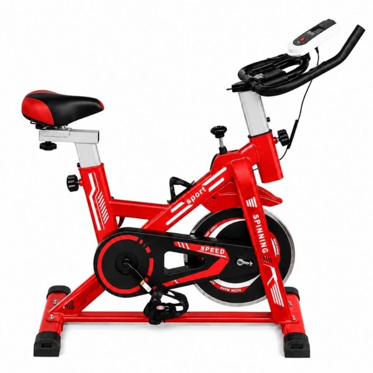 Copia - Bicicleta Spinning Profesional Ergométrica Disco 13Kg Premium Roja