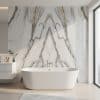 Copia - Placa Adhesiva Simil Marmol Blanco/Hojas Rollo de 1.20 x 3 Metros BS-37139-2