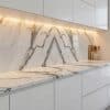 Copia - Placa Adhesiva Simil Marmol Blanco/Hojas Rollo de 1.20 x 3 Metros BS-37139-2