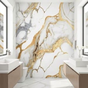 Copia - Placa Adhesiva X 10 Simil Marmol Blanco Rollo de 1.20 x 3 Metros BS-101